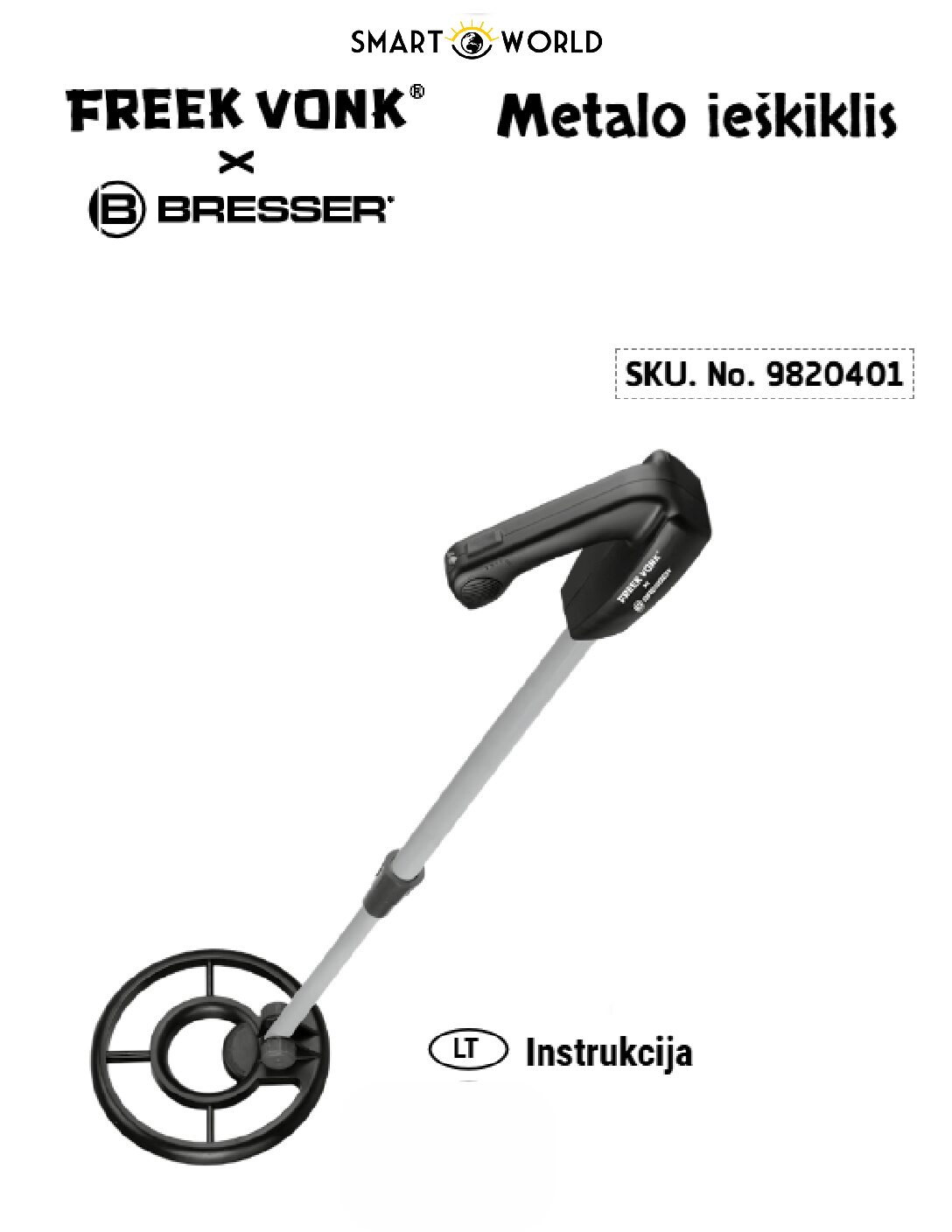 4007922083841 Freek Vonk metalo ieskiklis Bresser Instrukcija LT