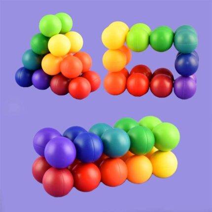 Galvosūkis – žaislas Sujungti kamuoliukai Fidget 2cm