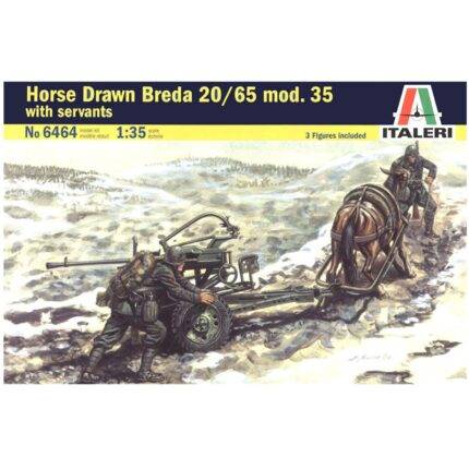 Klijuojamas plastikinis modeliukas Horse Drawn Breda 20/65