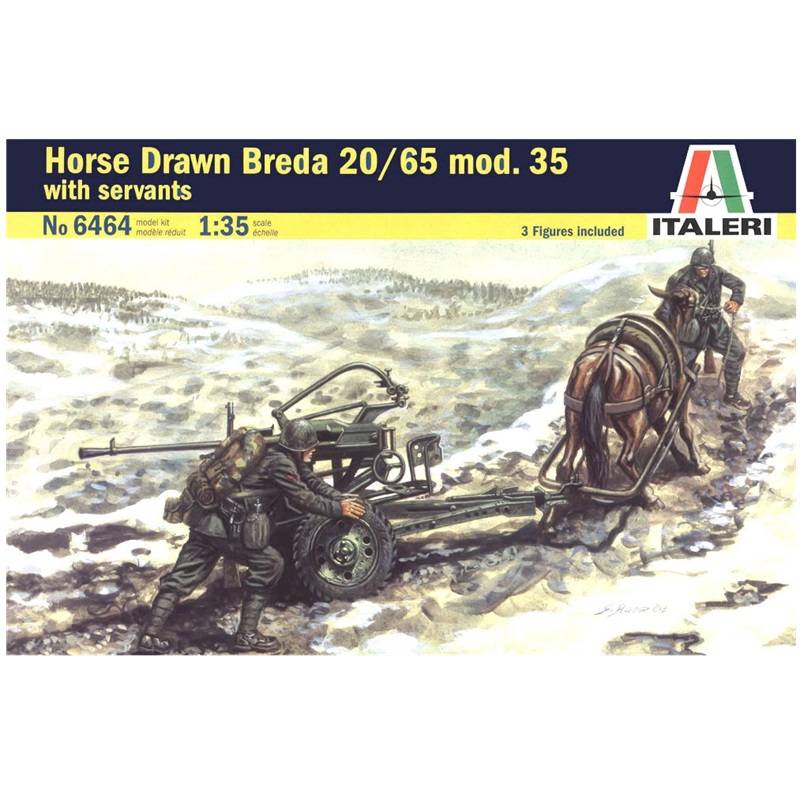 Klijuojamas plastikinis modeliukas Horse Drawn Breda 20/65