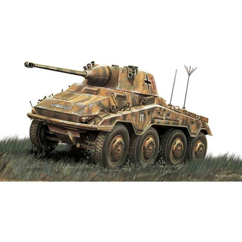 Klijuojamas plastikinis modeliukas German Puma Sd.Kfz.234/2 1/48