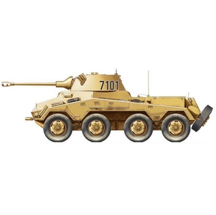 Klijuojamas plastikinis modeliukas German Puma Sd.Kfz.234/2 1/48
