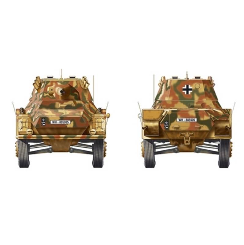 Klijuojamas plastikinis modeliukas German Puma Sd.Kfz.234/2 1/48