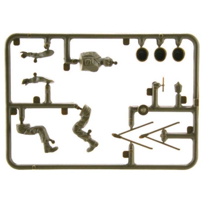 Klijuojamas plastikinis modeliukas Willys MB Jeep with Trailer ITALERI 314 1/35