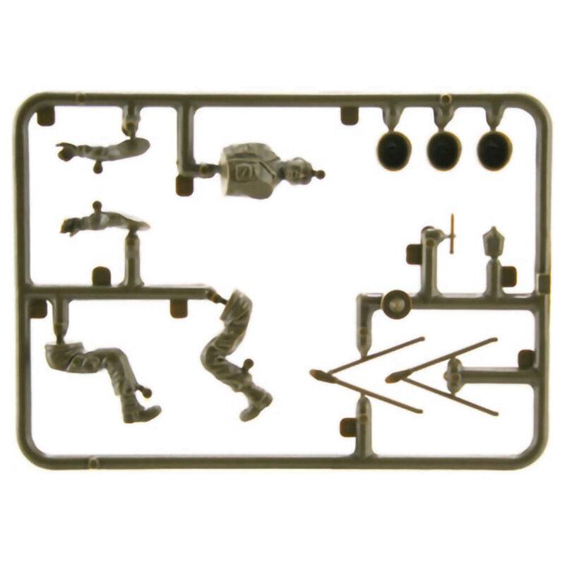 Klijuojamas plastikinis modeliukas Willys MB Jeep with Trailer ITALERI 314 1/35