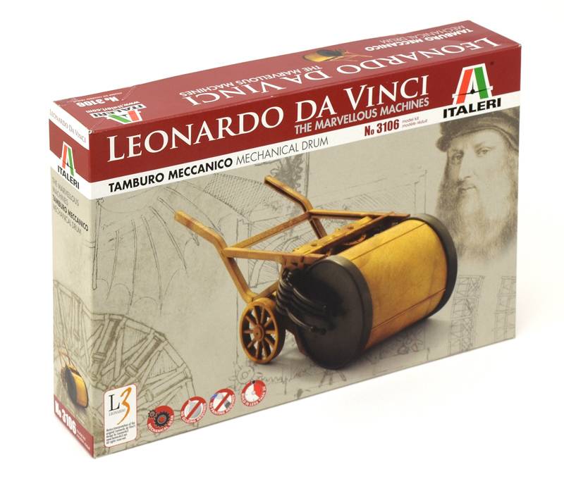Konstruktorius Mechaninis būgnas. Leonardo da Vinci 22,5cm