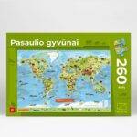 Dėlionė pasaulio gyvūnai lietuvių kalba 260