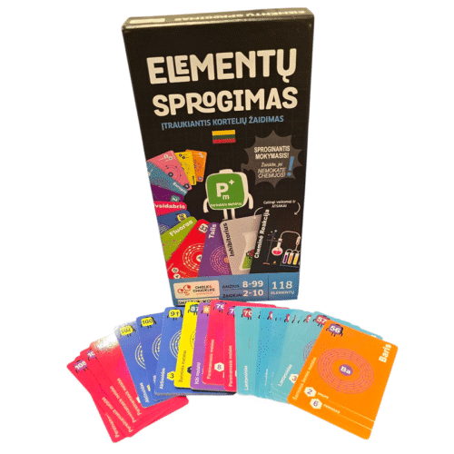 Stalo žaidimas Chemija STEM ELEMENTŲ SPROGIMAS lietuvių kalba 2-4 žaidėjai