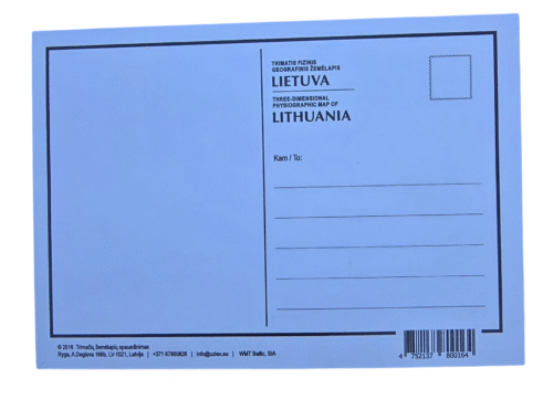 Reljefinis atvirukas LIETUVA