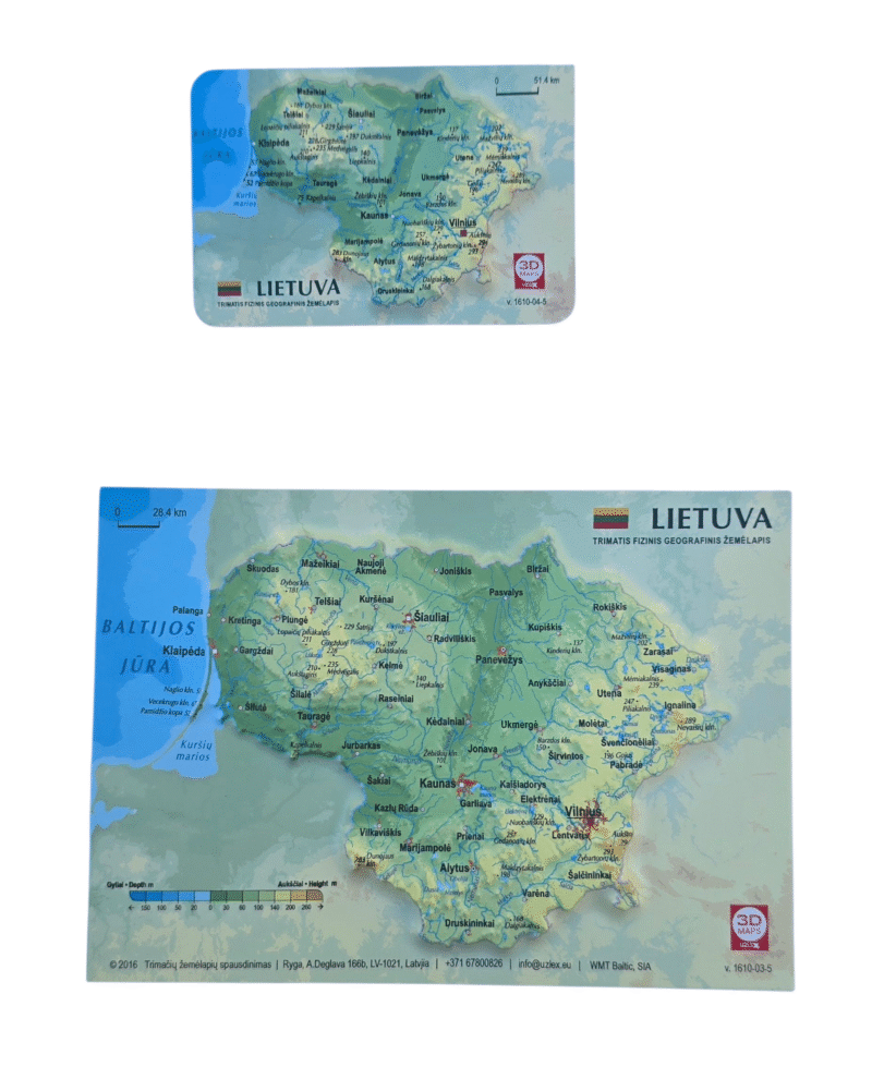 Reljefinis atvirukas LIETUVA