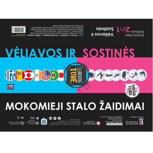2 mokomieji žaidimai: Pasaulio vėliavos + Pasaulio sostinės. Lietuvių kalba