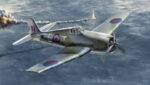 Klijuojamas modelis Hellcat 1305 F6F-3/5 Hellcat. Italeri
