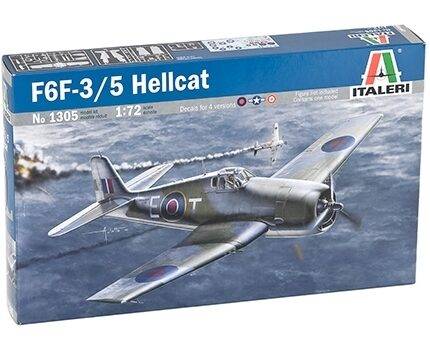 Klijuojamas modelis Hellcat 1305 F6F-3/5 Hellcat. Italeri