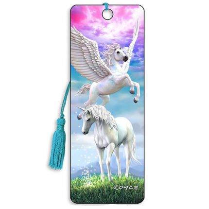 3D skirtukas Pegasas ir vienaragis