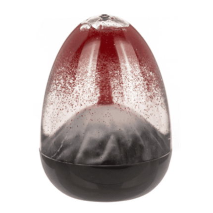 Išsiveržiantis ugnikalnis, dekoratyvinis žaislas