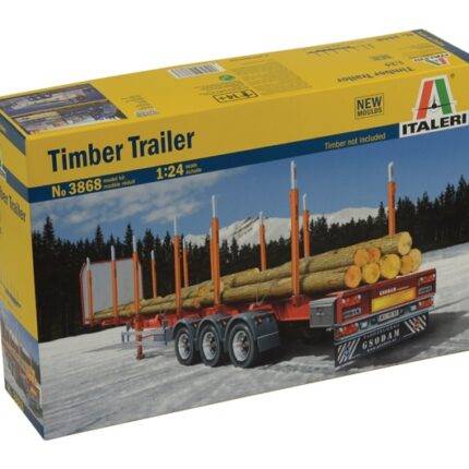 Klijuojamas plastikinis modelis Timber Trailer ITALERI 1/24