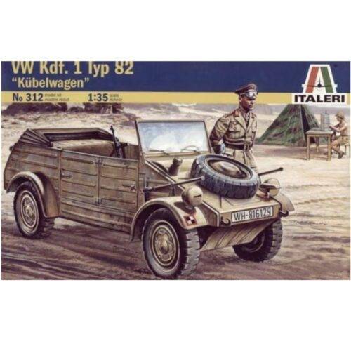 Klijuojamas plastikinis modelis Volkswagen Typ 82 Kübelwagen ITALERI 1/35