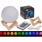 Žemės formos lempa keičianti spalvą 10 cm