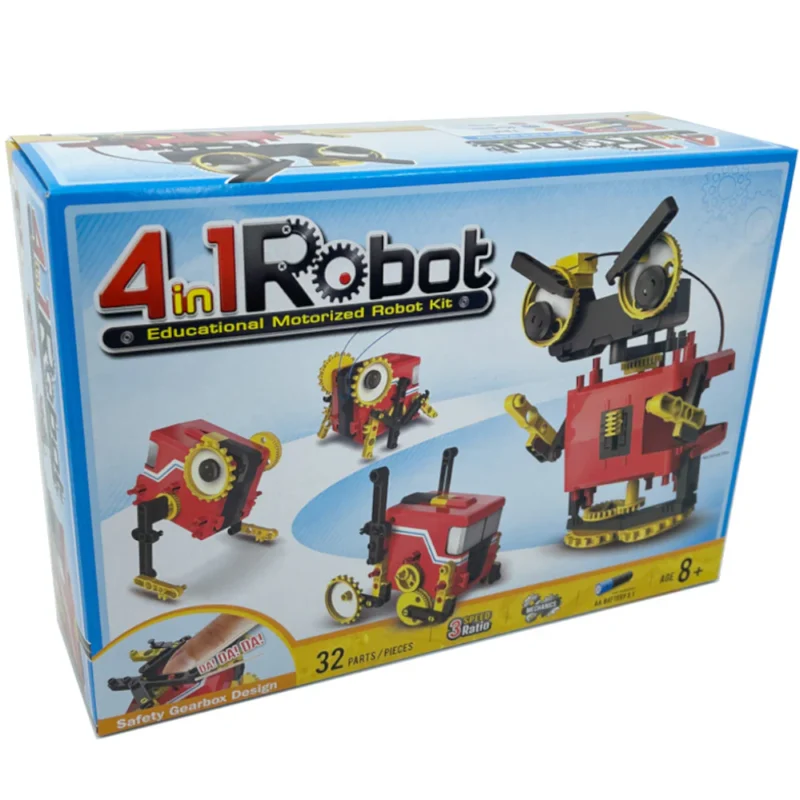 4in1Robot Motorizuotas robotų rinkinys 4in1