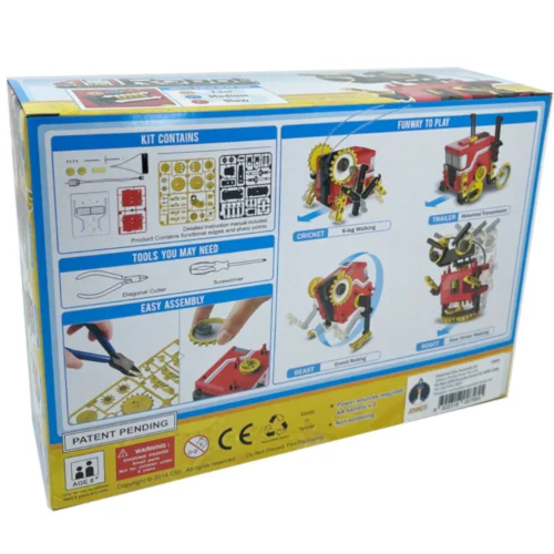 Motorizuotas robotų rinkinys 4in1