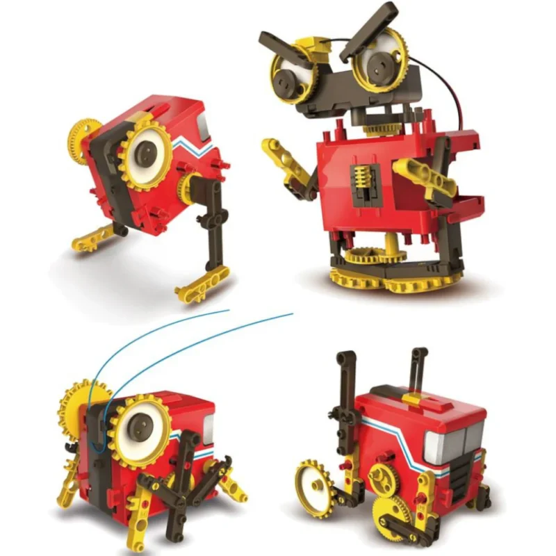 Motorizuotas robotų rinkinys 4in1