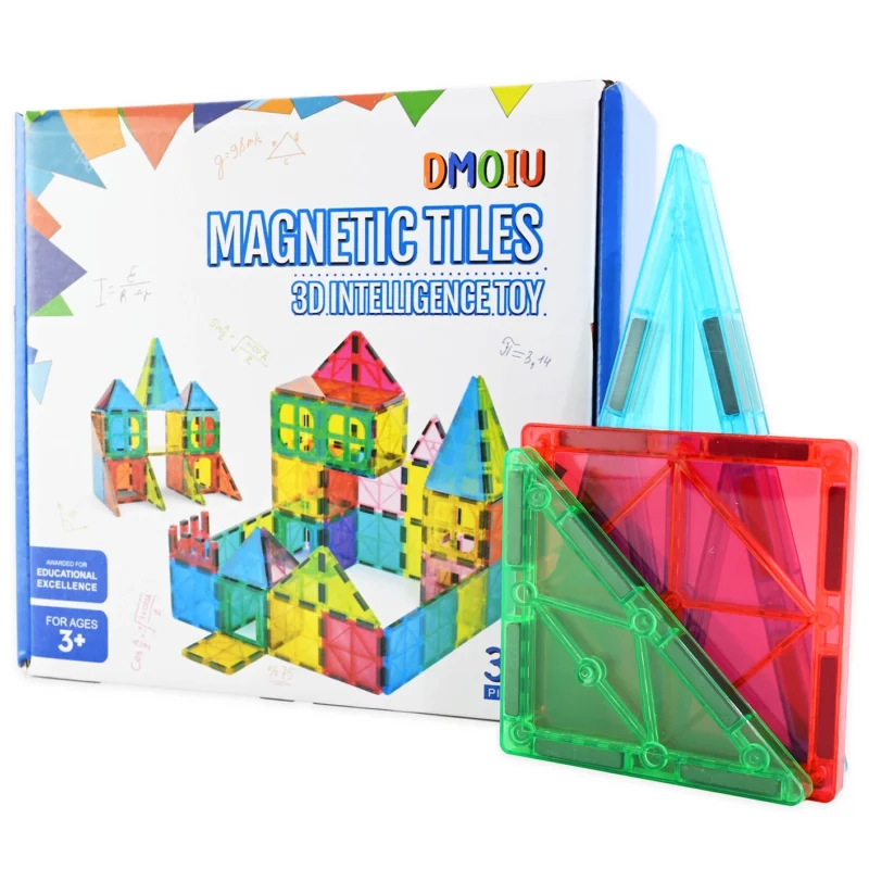 Magnetinis konstruktorius 3D Magnetic tiles 38 detalės