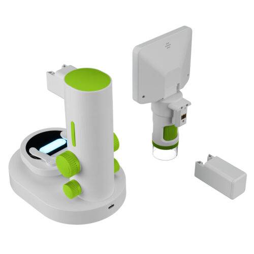 Mikroskopas su LCD Youngster, 4K nuotraukų įrašymas Full HD vaizdo įrašymas, ekrano dydis: 8,9 cm