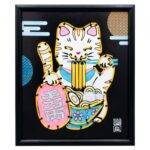 Kūrybinis rinkinys neoninis katinas Maneki-neko