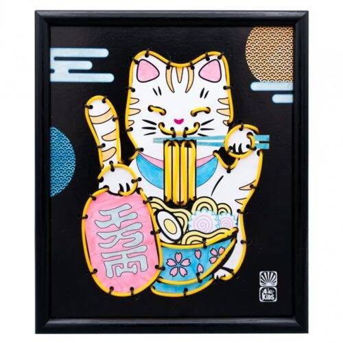 Kūrybinis rinkinys neoninis katinas Maneki-neko