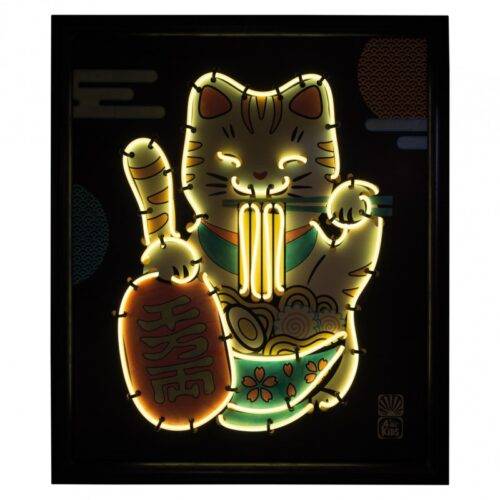 Kūrybinis rinkinys neoninis katinas Maneki-neko
