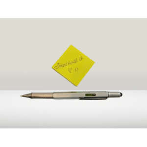 Daugiafunkcinis Tušinukas su gulsčiuku, liniuote (cm ir coliai), telefono lietikliu, dviejų rūšių atsuktuvai. 15cm