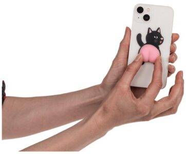 Lipdukas-antistresinis žaislas Atrama telefonui Užpakaliukas 7.5cm. Rinkinyje 2 vienetai