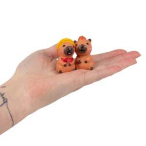 Antistresiniai žaislai Kapibara Mochi kibiriuke 12vnt