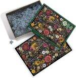 Dėlionė Laimė gėlių fone 1000