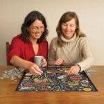 Dėlionė Laimė gėlių fone 1000