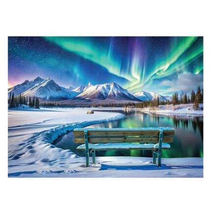 Dėlionė Jukono šiaurės pašvaistė 1000