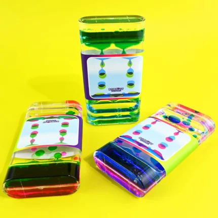 Dvispalvis skysčio laikrodis 6.5cm