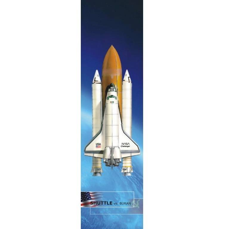 3D knygos skirtukas Buran ir Shuttle
