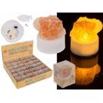 Druskos kristalas su LED lempute 4x2 cm