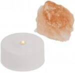 Druskos kristalas su LED lempute 4x2 cm