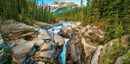 Dėlionė Mistaya Kanjonas, Banff Nacionalinis parkas, Kanada 4000