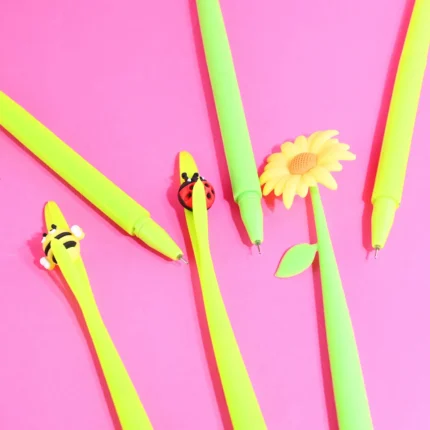 Silikoninis rašiklis (tušinukas) Boružėlė arba Saulėgraža, arba Bitutė 23cm