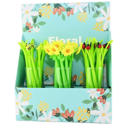 Silikoninis rašiklis (tušinukas) Boružėlė arba Saulėgraža, arba Bitutė 23cm