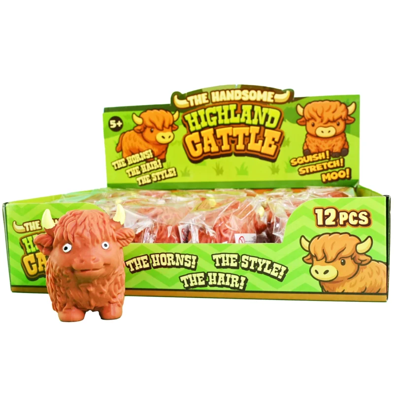Antistresinis žaislas Škotų kalnų karvytė 10cm