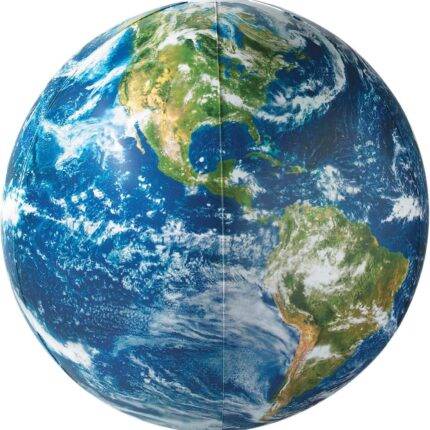 Pripučiamas kamuolys Žemė iš kosmoso 40 cm