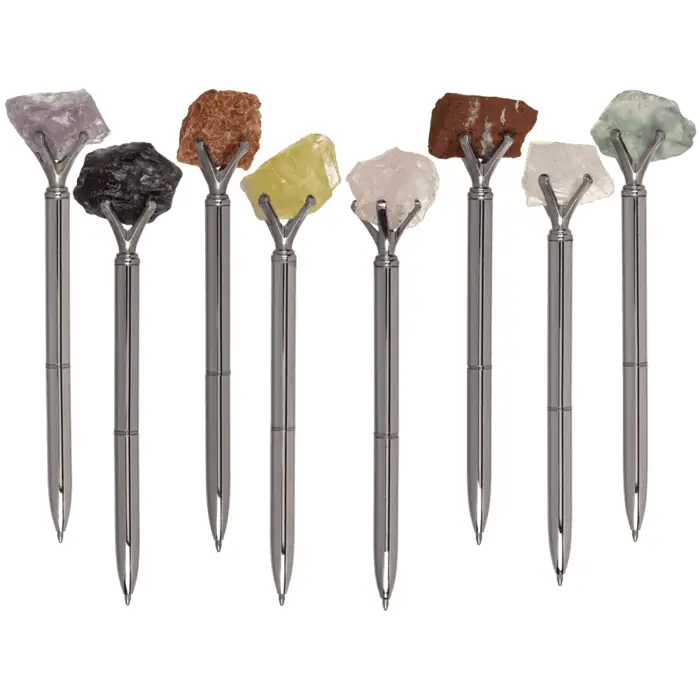 Tušinukas Chakros kristalai 15cm. Metalas+akmuo/kristalas