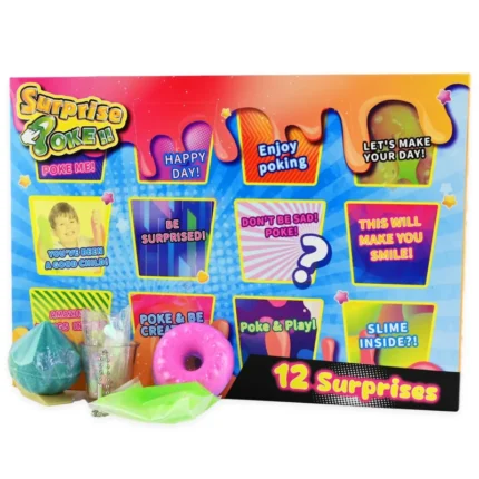 12 siurprizų dėžutė: Slime, fidget'ai, kasinėjimas