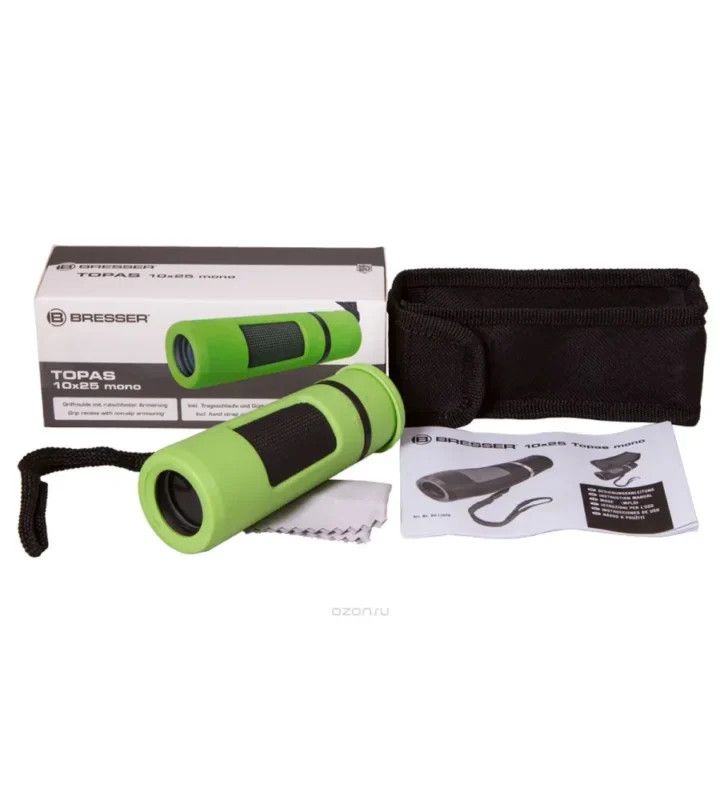 Monoklis 10x25 Tomas Mono žalias