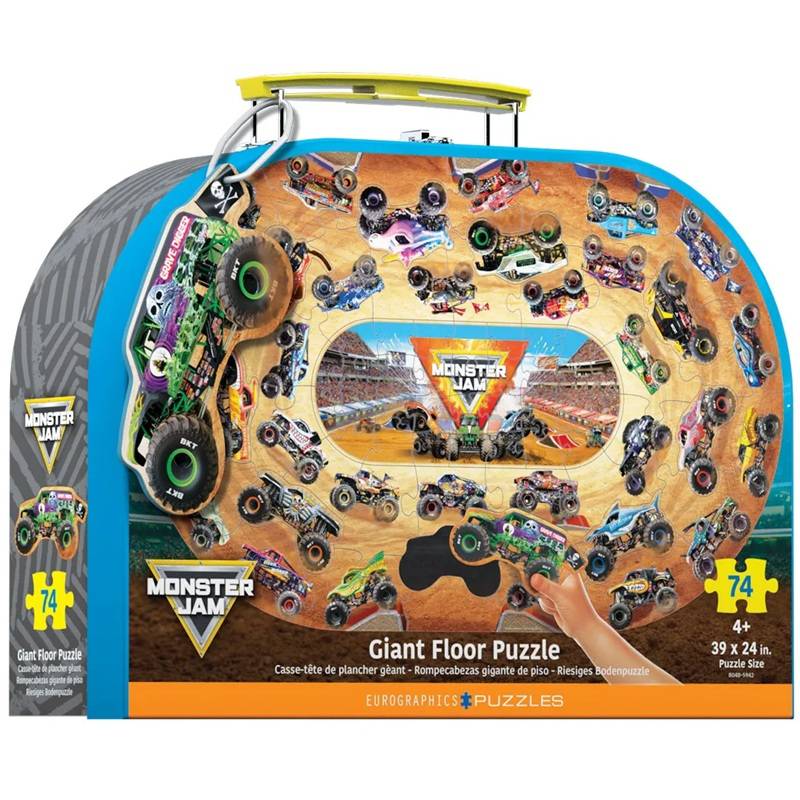 Dėlionė Monster Jam - milžiniška grindų dėlionė 61 x 99 cm