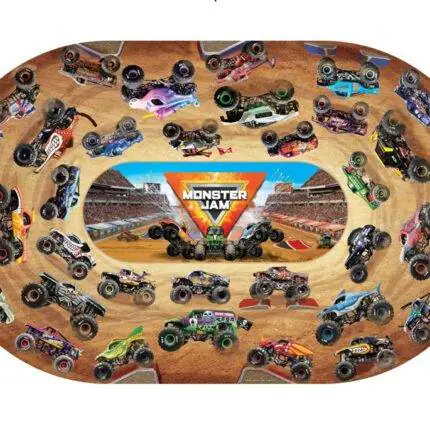 Dėlionė Monster Jam - milžiniška grindų dėlionė 61 x 99 cm